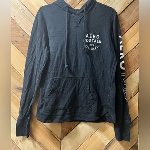 Women’s Aeropostale long sleeve shirt with hood, size small